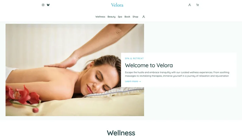 Spa and wellness demo showcase